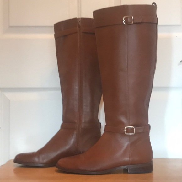 Ann Taylor Shoes - Ann Taylor Adalie WIDE CALF Leather Boot Sz 9